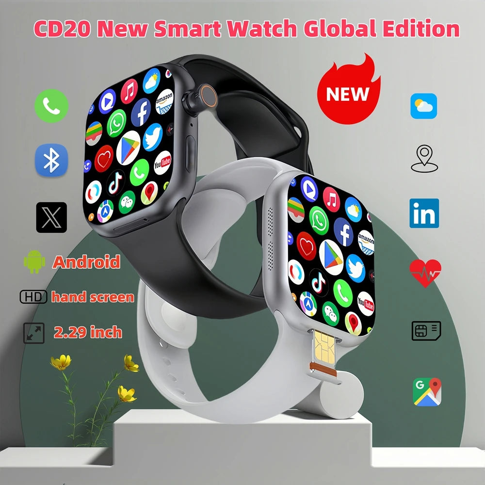 Smartwatch CD20 5G Android 10.0 con Fotocamera Rotante 180°
