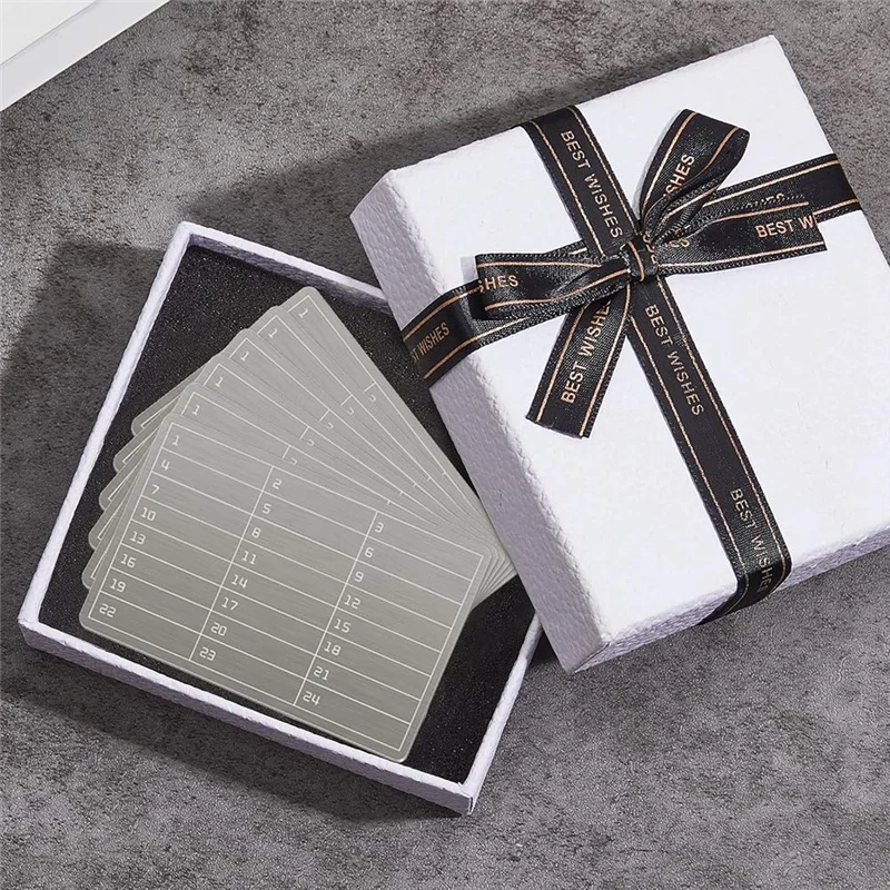 A76X-6Pcs Plates Stainless Steel Wallet Crypto Cryptocurrency Storage Crypto Wallet For Bitcoin Hardware Cold Backup