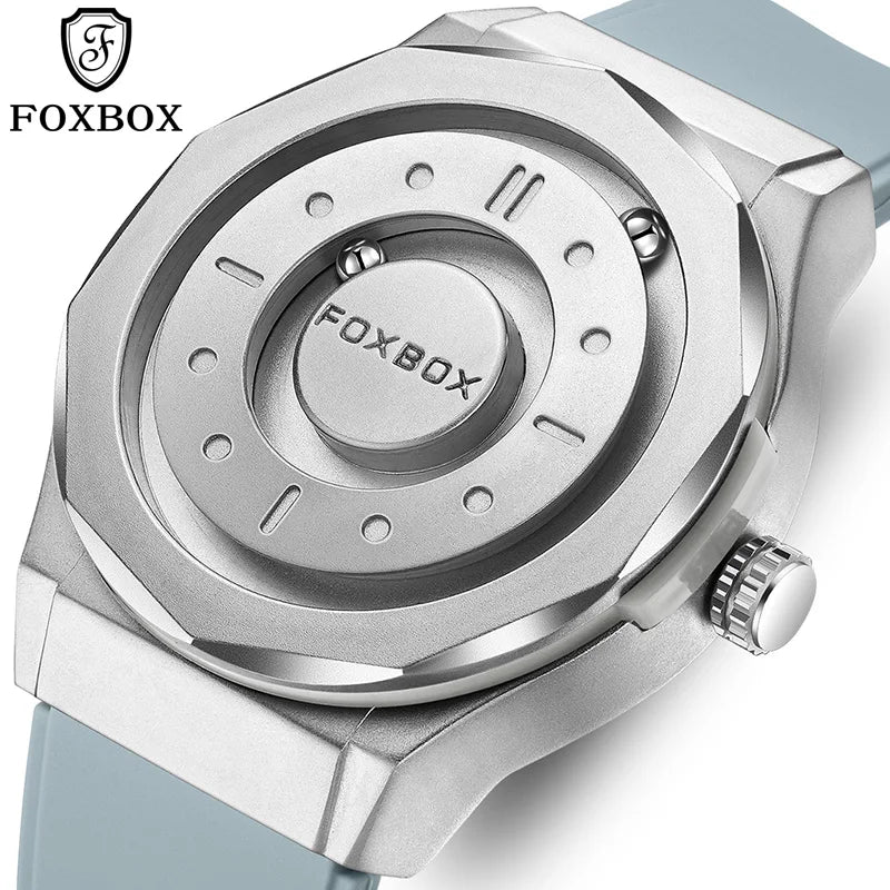 Orologio Uomo FOXBOX Magnetico Impermeabile - Puntatore Scorrevole Luxury Quarzo Fashion