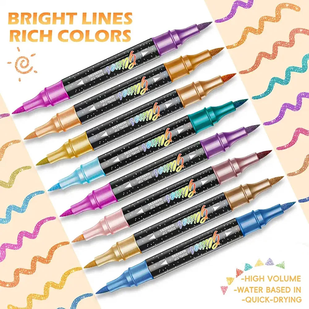 Pennarelli Acrilici Multi-Superficie - Set 12/24/36/48 Colori per Legno, Tela, Pietra