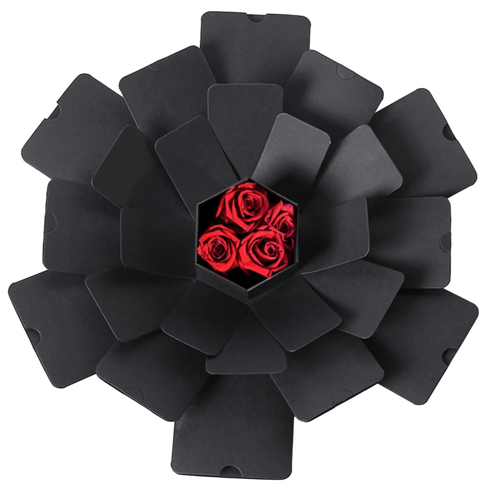 Scatola Esplosiva Sorpresa Esagonale Album Foto - Regalo DIY San Valentino Matrimonio