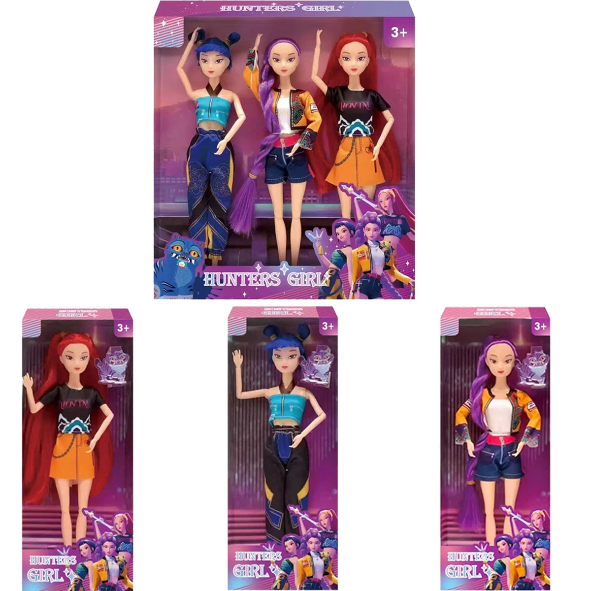 Action Figure Anime Demon Hunters 2026 Rumi Mira Zoi - Collezione Vinile