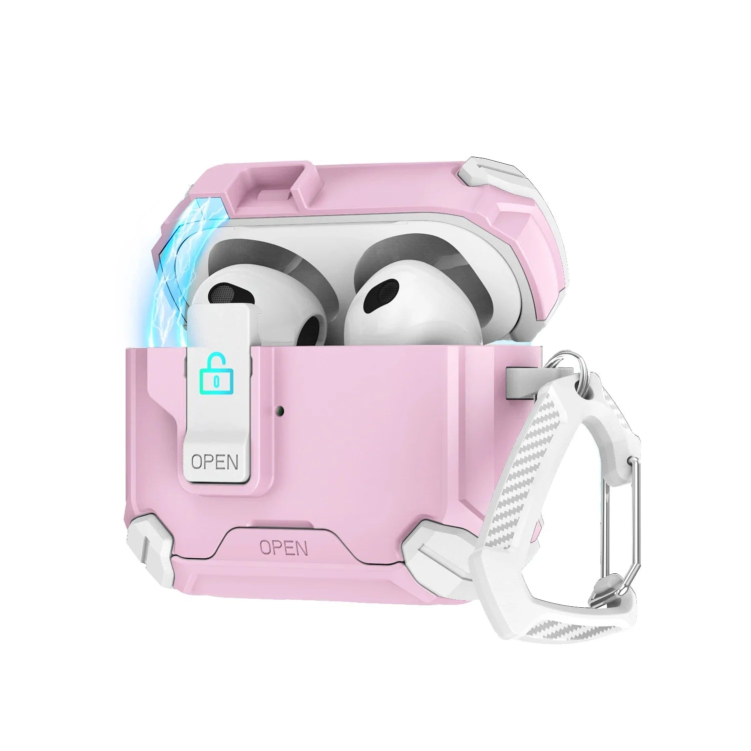 Custodia Magnetica per AirPods con Supporto Integrato - Design Trasformabile