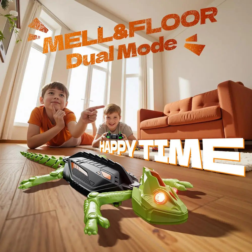 Lucertola Gecko RC Telecomandata Arrampica Muri - Giocattolo Elettrico Bambini