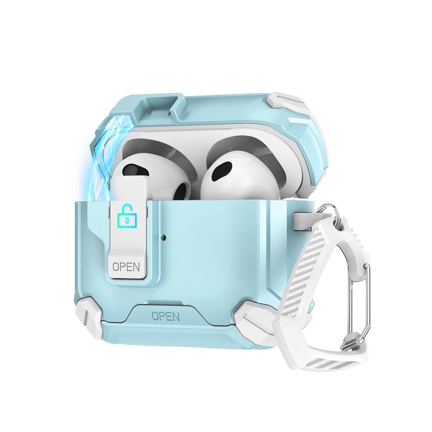 Custodia Magnetica per AirPods con Supporto Integrato - Design Trasformabile