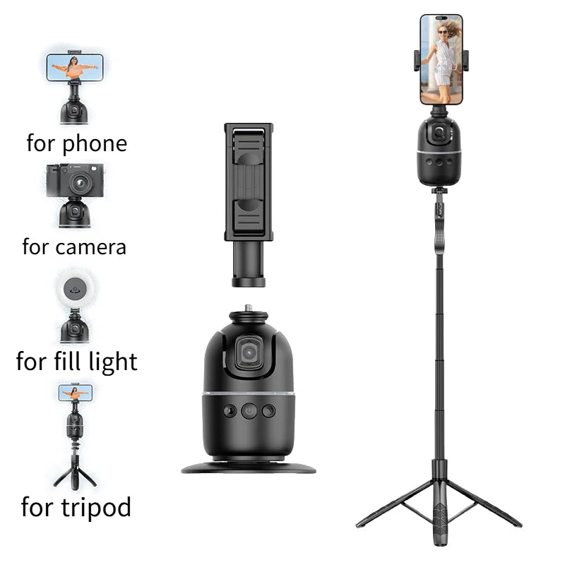 Gimbal AI Smartphone con Face Tracking Automatico