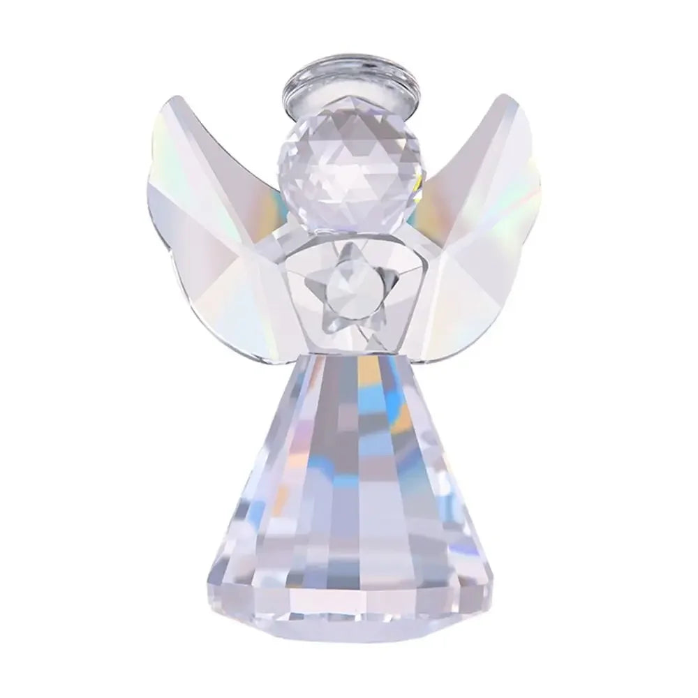 Crafts Guardian Angel Figurine Gift Creative Table Ornament Exquisite Romantic Crystal Angel Statue Living Room