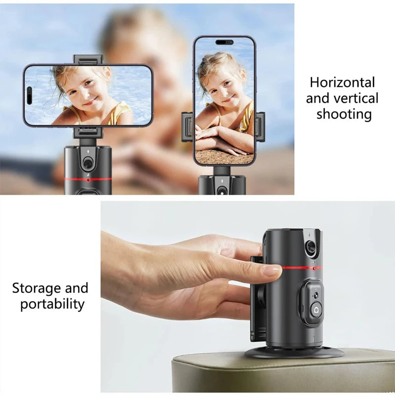 Gimbal Stabilizzatore Smartphone 360° con Face Tracking