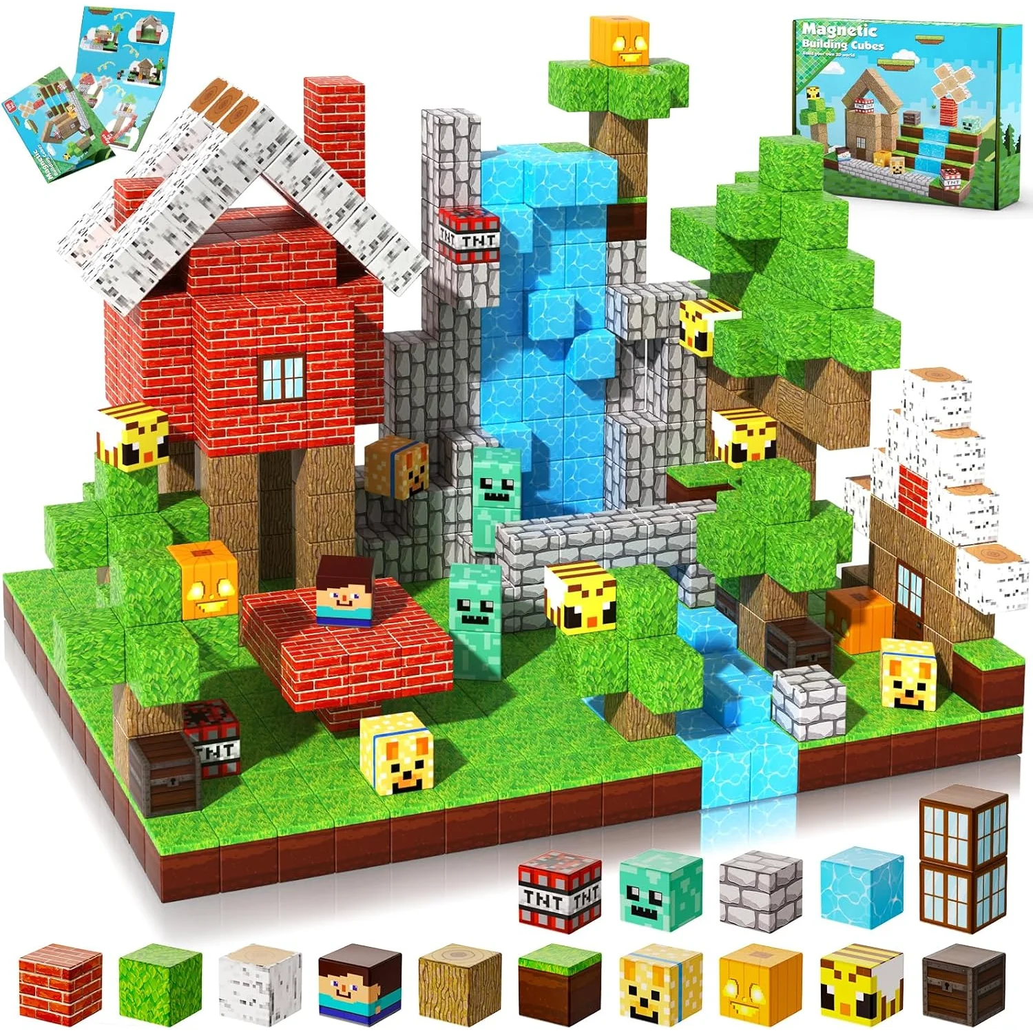 Blocchi Magnetici Costruzioni STEM Mine World - Set Educativo