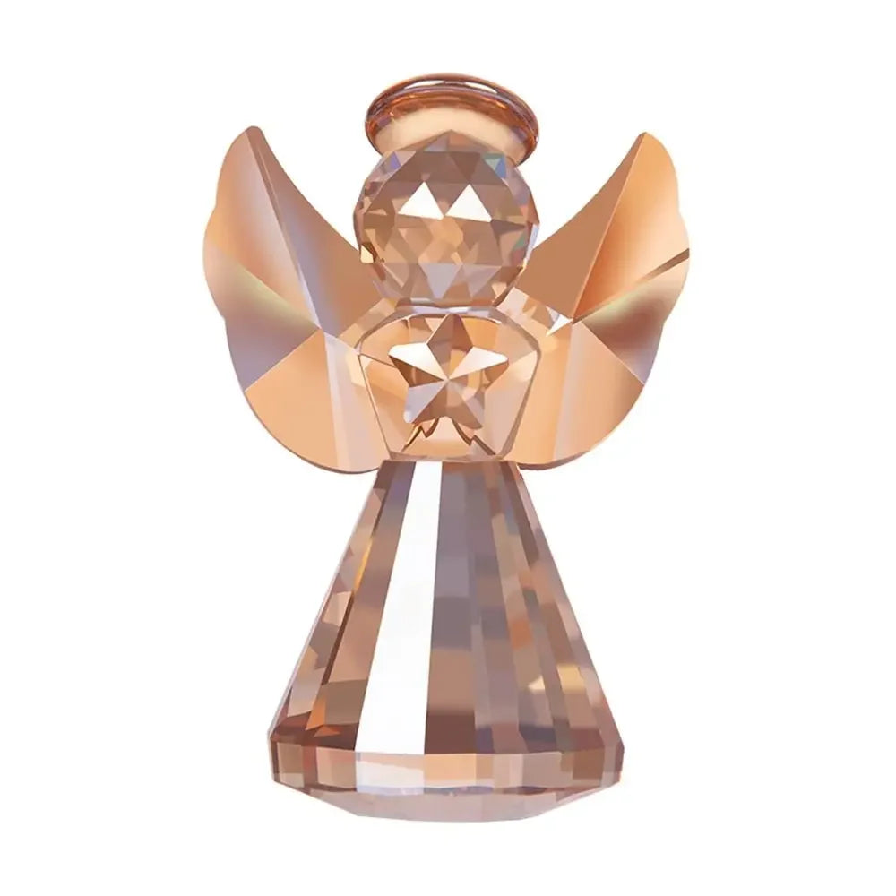 Crafts Guardian Angel Figurine Gift Creative Table Ornament Exquisite Romantic Crystal Angel Statue Living Room