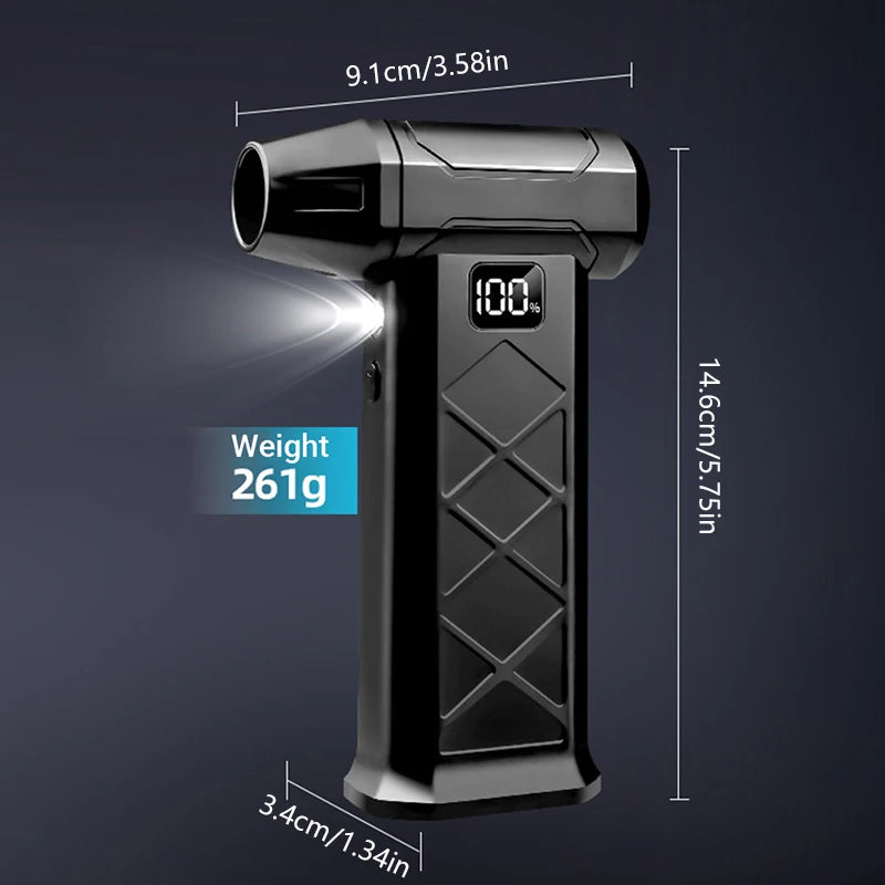 Soffiatore Turbo Jet 800000RPM - Blower Elettrico Ricaricabile Brushless per PC e Outdoor