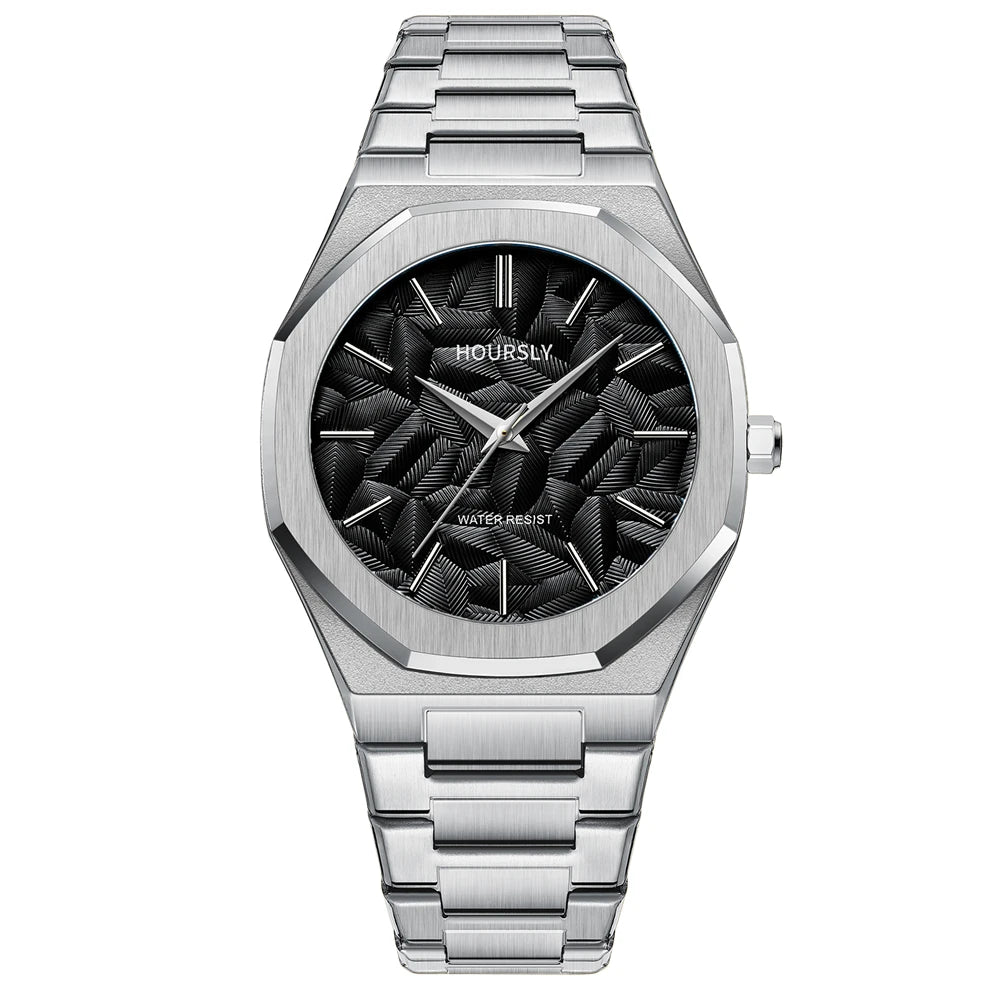 Orologio Uomo Nero Total Black Acciaio Inossidabile - Movimento Giapponese Impermeabile