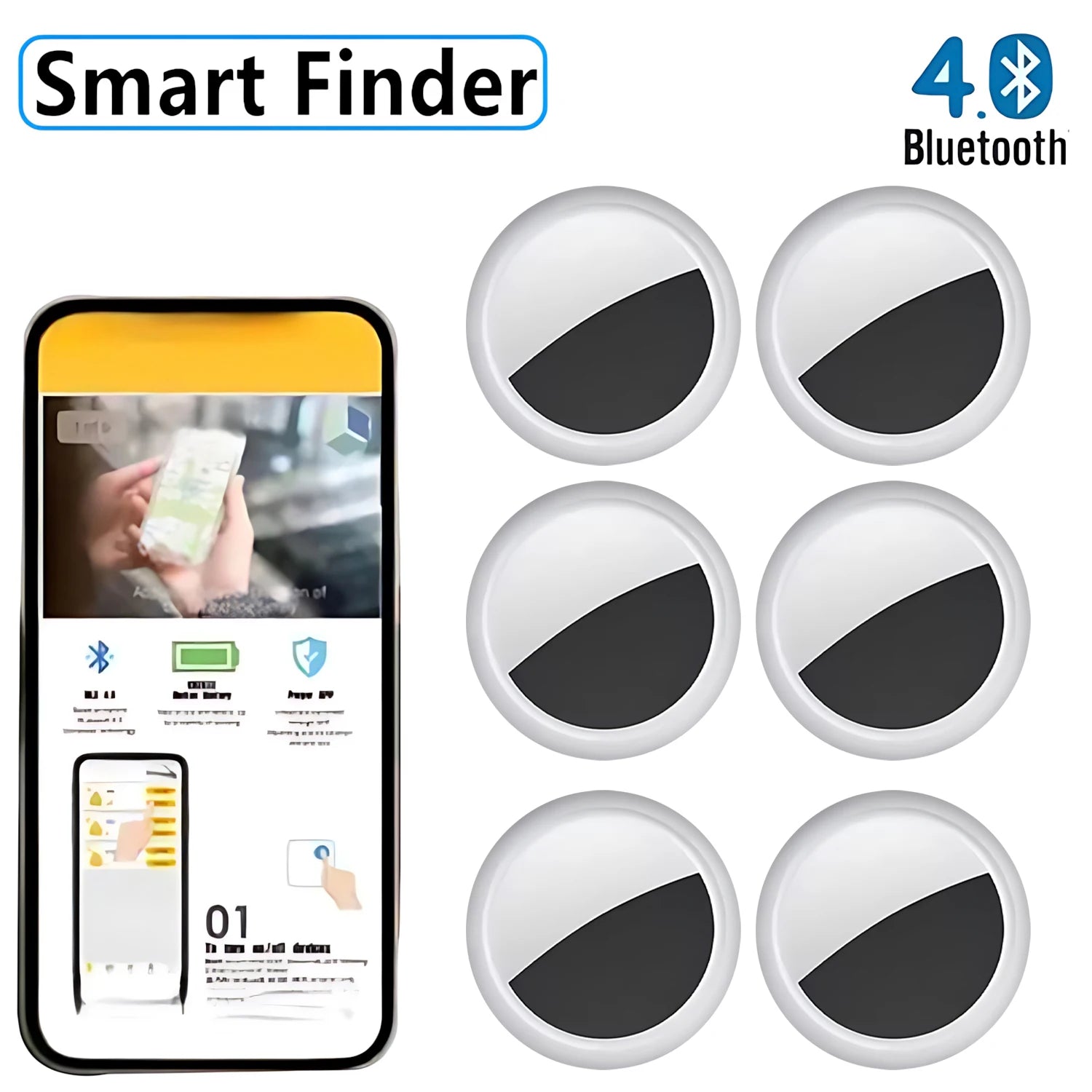 Mini Tracker GPS Localizzatore Smart per Auto Bambini Animali Chiavi Finder Antifurto