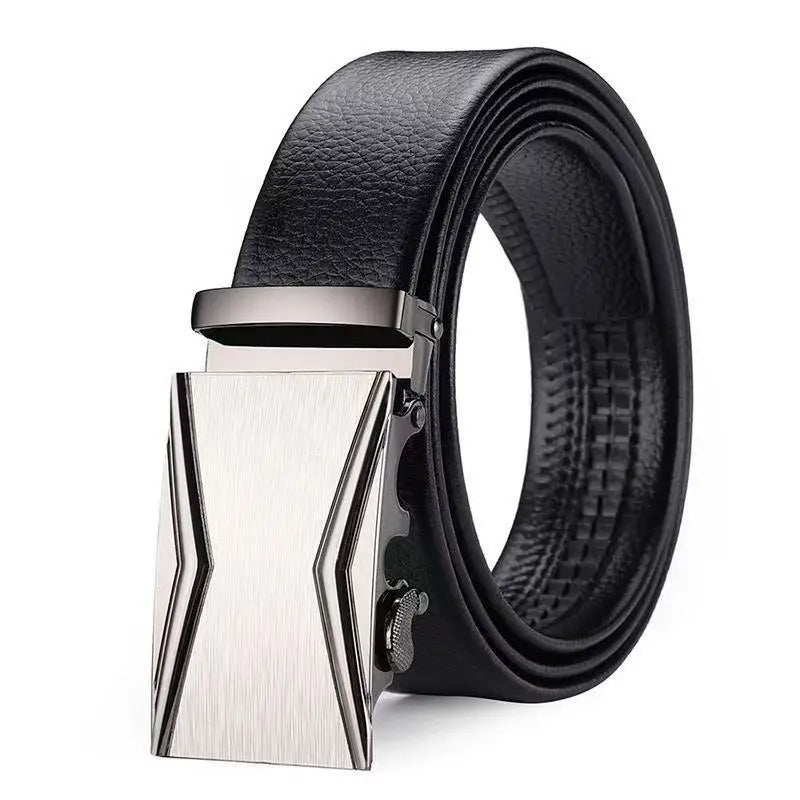 Cintura Uomo Fibbia Automatica Pelle Sintetica Elegante