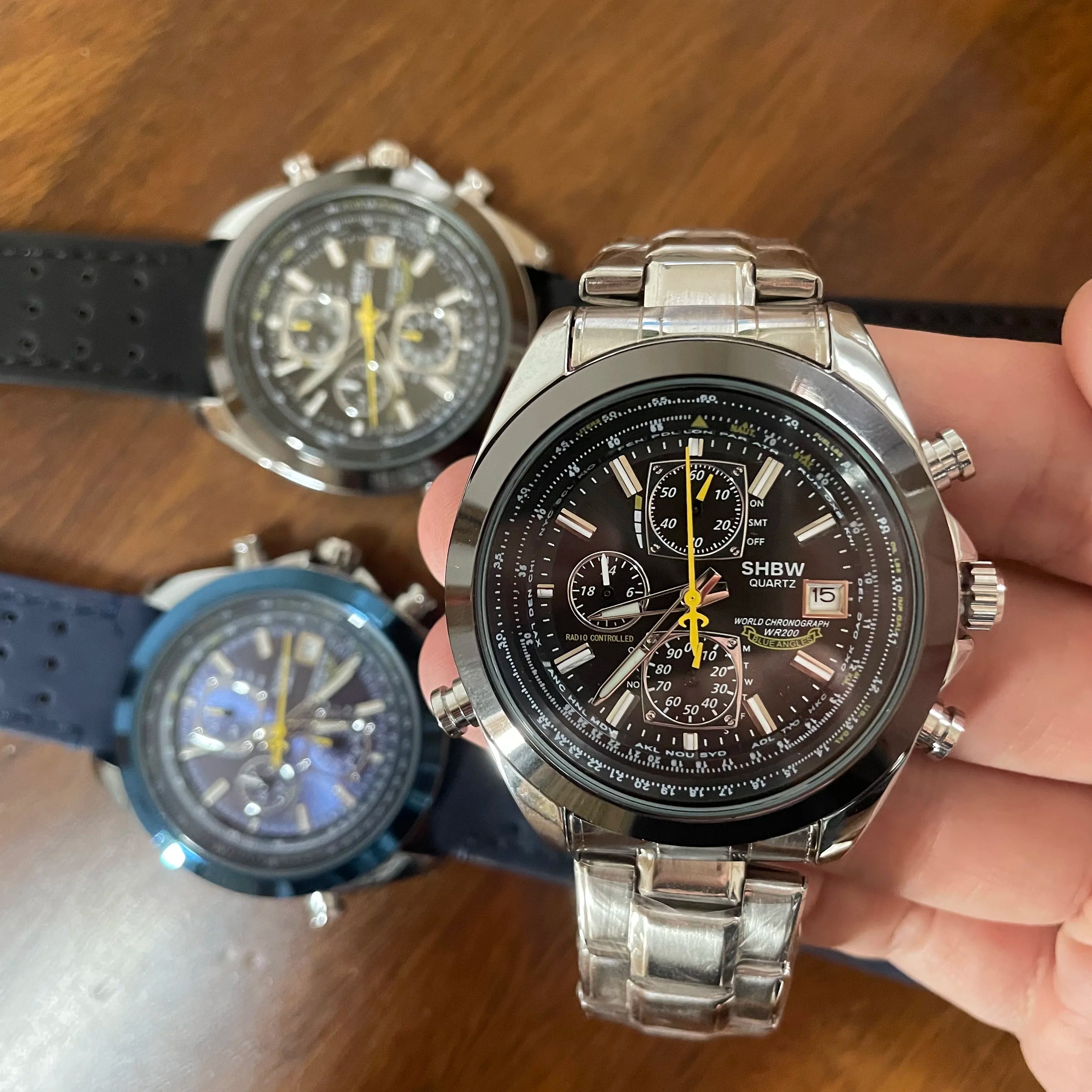 Orologio Uomo Multifunzione Luxury 2025 - Acciaio Inox con Data e Cronografo