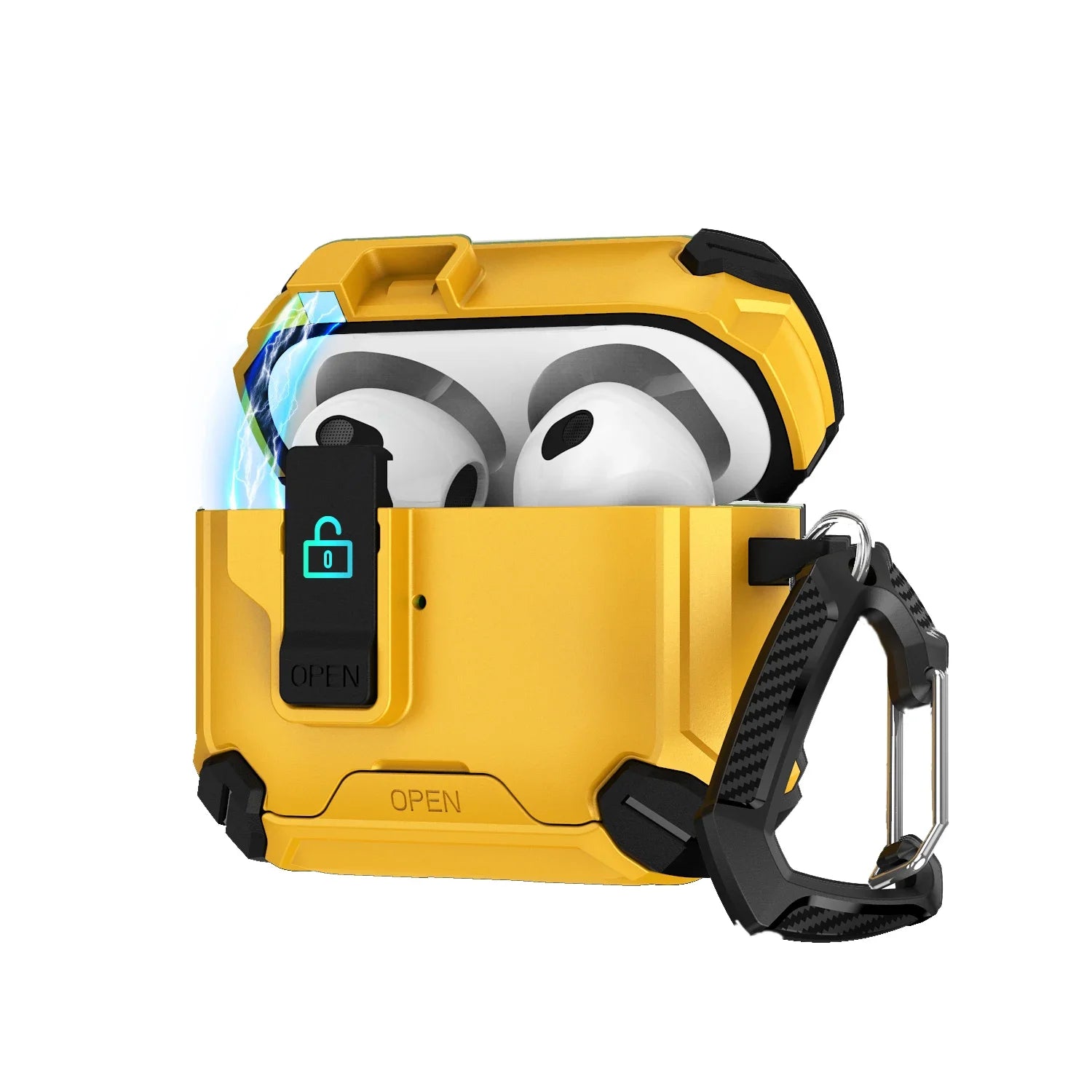 Custodia Magnetica per AirPods con Supporto Integrato - Design Trasformabile