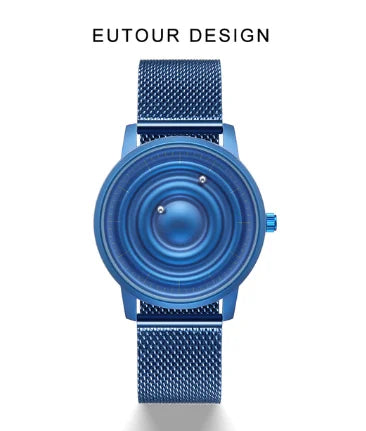 Orologio Uomo EUTOUR Magnetico Gold - Silicone Quarzo Sport Impermeabile Casual