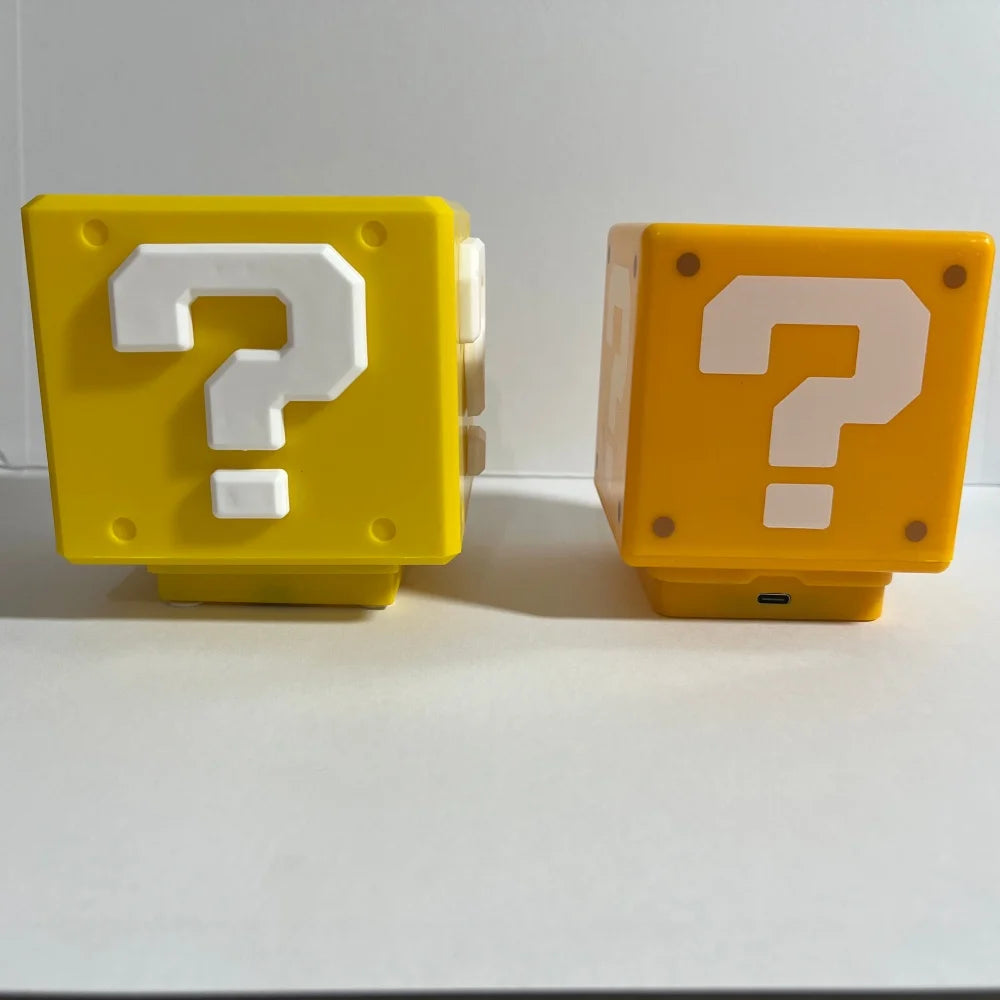 Lampada LED Question Mark Brick - Luce Notturna con Musica USB Idea Regalo Gaming