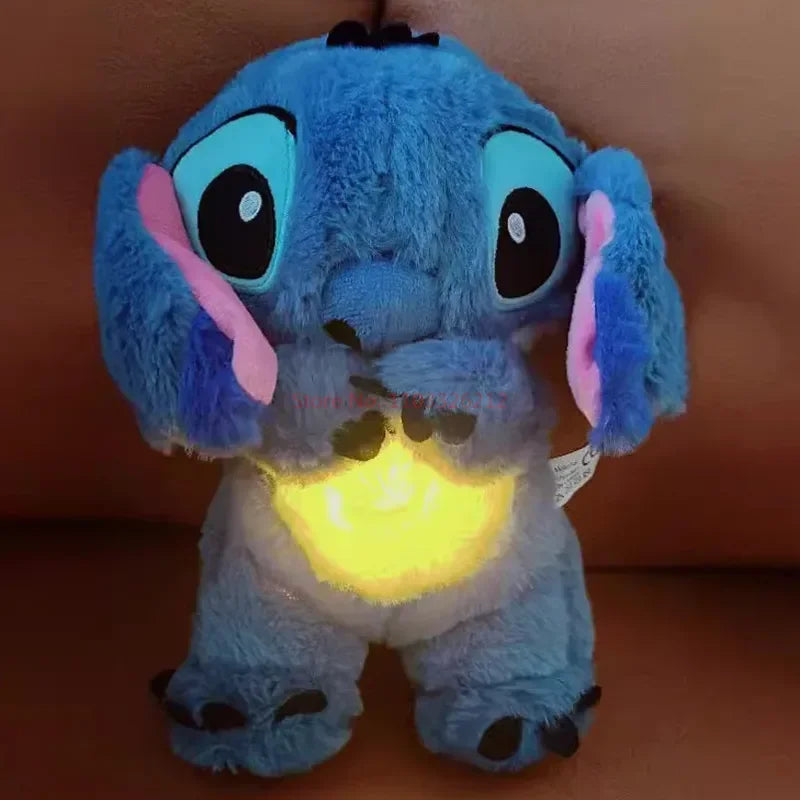 Peluche Stitch Rosa Lilo Natalizio - Giocattolo Musica Luce Nanna Regalo Natale