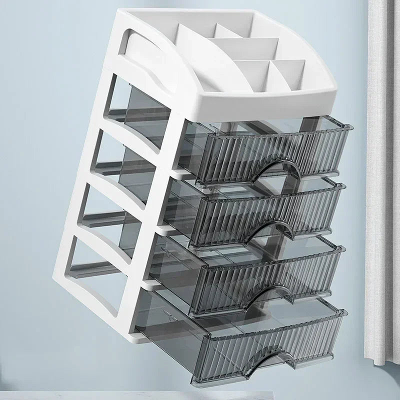 Organizer Cosmetici Trasparente Multi-Cassetto - Grande Capacità