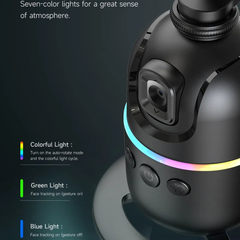 Gimbal AI Smartphone con Face Tracking Automatico