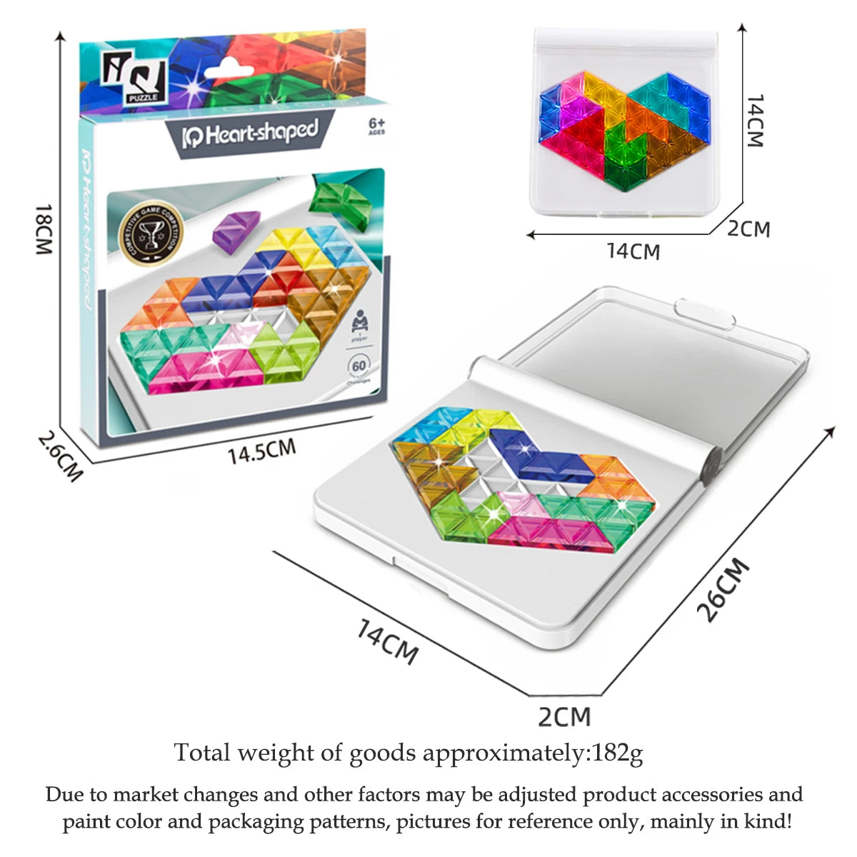 Puzzle Logico Educativo Bambini - Gioco Tavolo Forme Colori Regalo