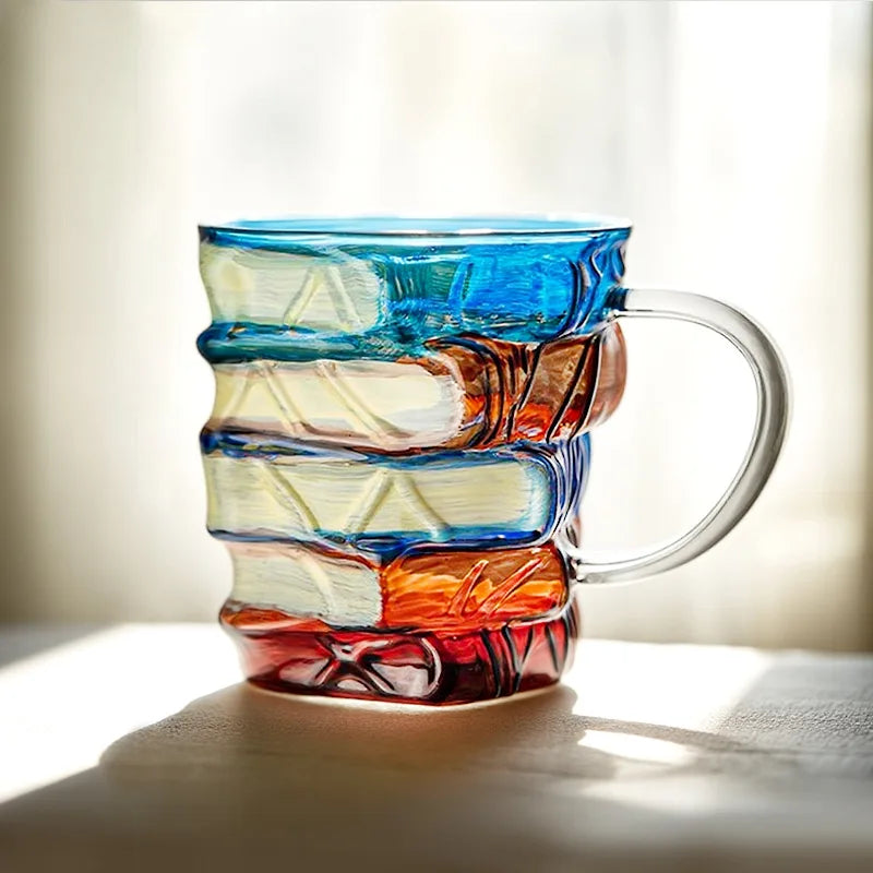 Tazza Libro in Vetro - Tazza Caffè Forma Libro Regalo Creativo per Lettori