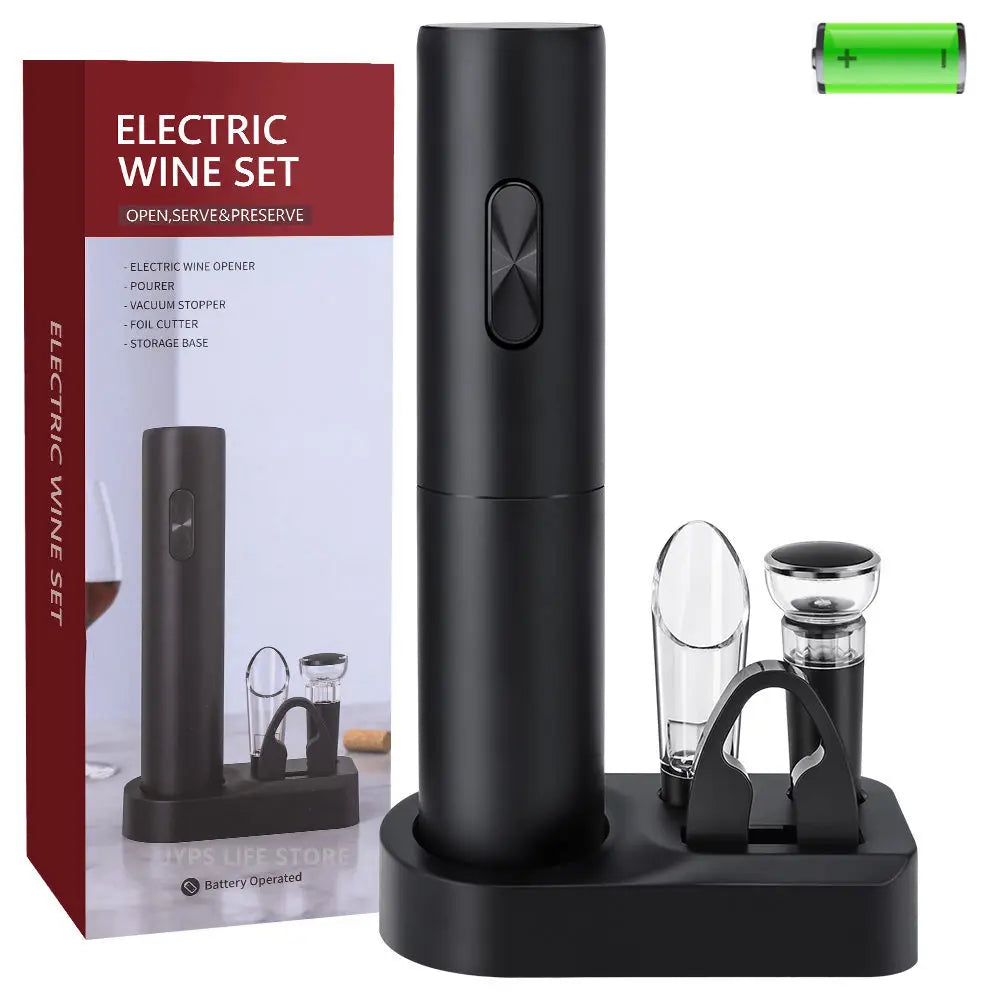 Apribottiglie Elettrico per Vino - Set Completo con Base Ricarica
