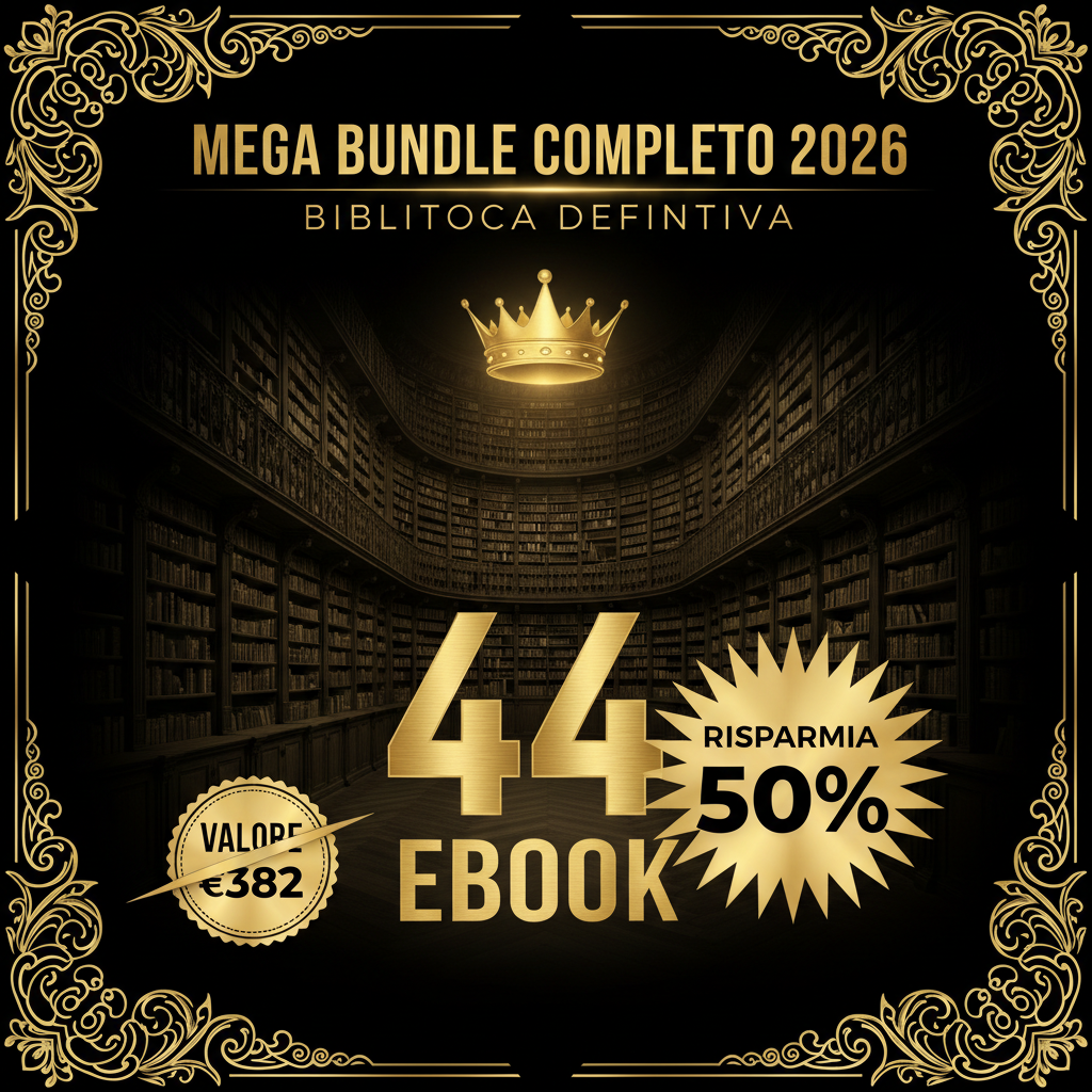 🏆 MEGA BUNDLE COMPLETO 2026 - Biblioteca Finanziaria Definitiva (45 Ebook)